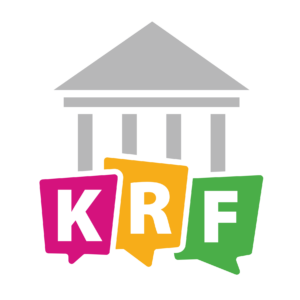 Logo des KRF (KinderRechteForums): Hier wird für Freiräume gekämpft